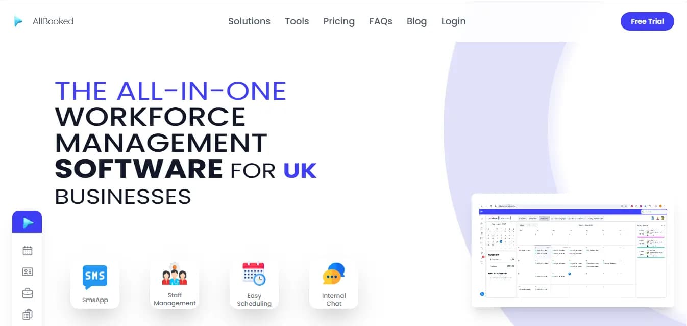 AllBooked | Workforce Management & Staff Scheduling Platform — SaaS project preview